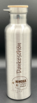 Personalisierte Edelstahl-Trinkflasche mit Bambusdeckel, 1000 ml